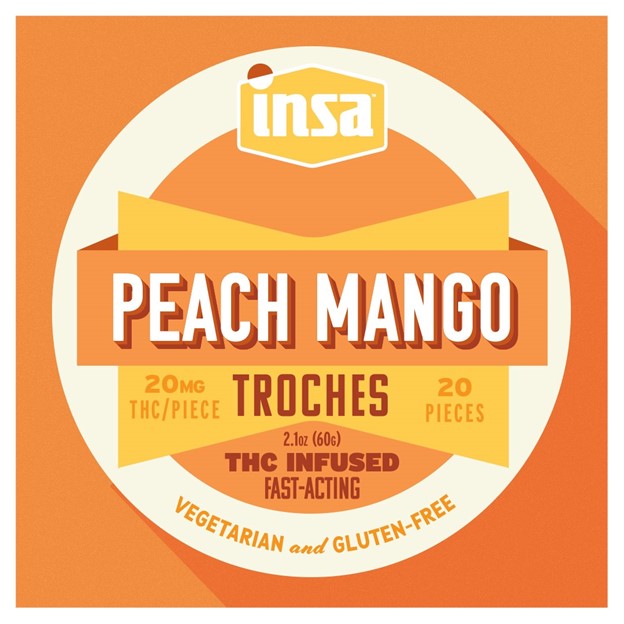 Peach Mango 20mg ea | 20-Pack RSO Troches Peach Mango 20mg ea | 20-Pack RSO Troches